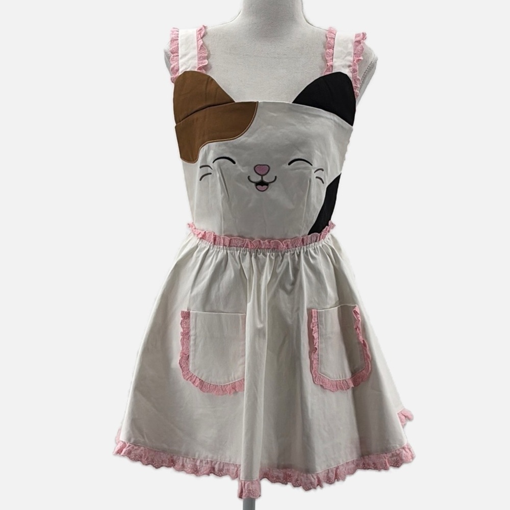 Dolls Kill x Squishmallows Cam The Calico Cat Pinafore Apron Dress - NEW - Small